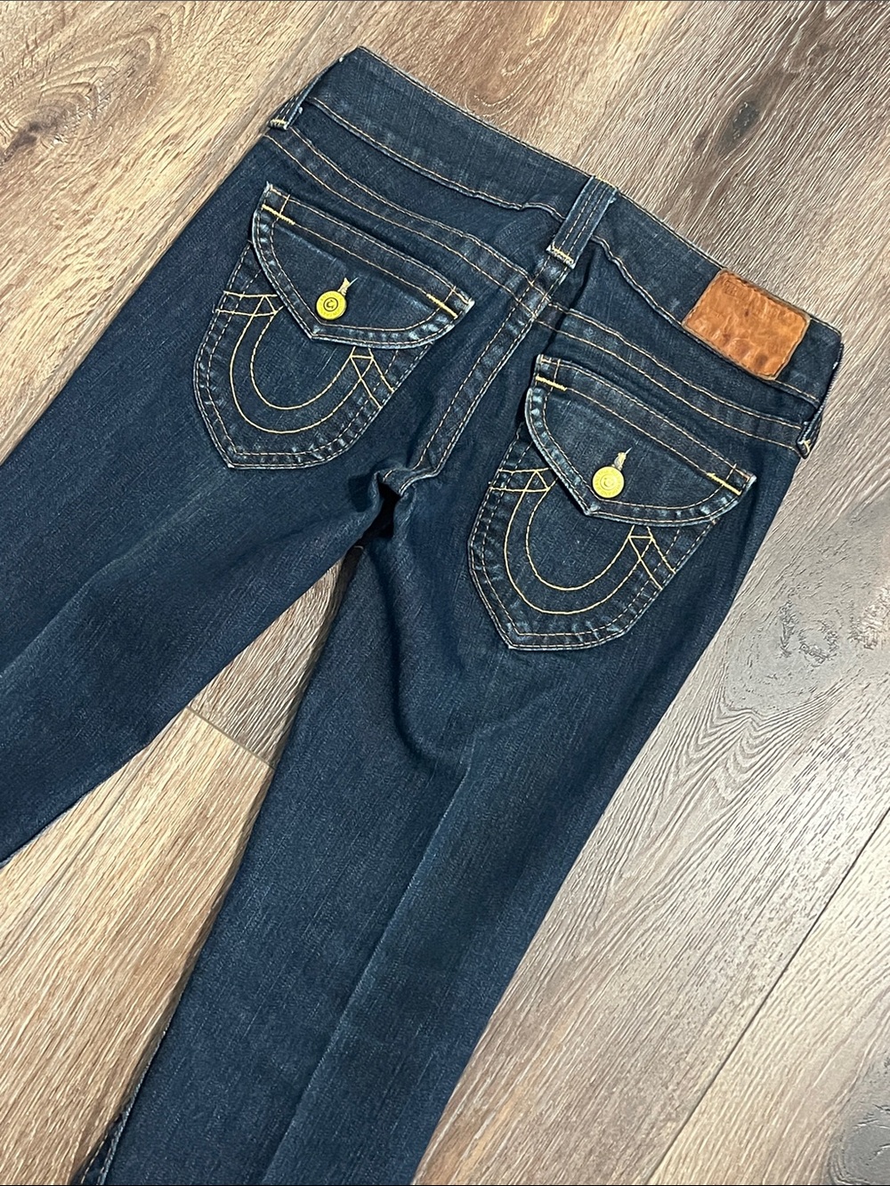 True Religion Joey Twisted Flare Vintage Denim Jeans - Picture 5 of 9
